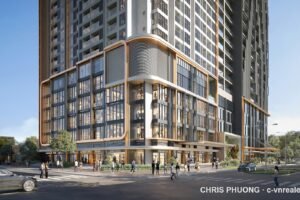 Phối cảnh tòa SOHO Heritage West Lake của CapitaLand tại 667 Lạc Long Quân, Tây Hồ, Hà Nội